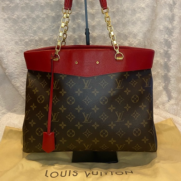 Louis Vuitton Handbags - Louis Vuitton Monogram Pallas Shopper Tote RED